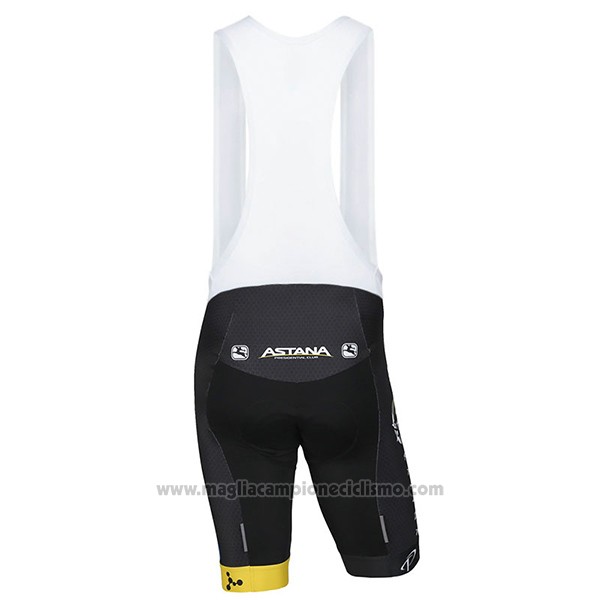 2017 Abbigliamento Ciclismo Astana Azzurro Manica Corta e Salopette